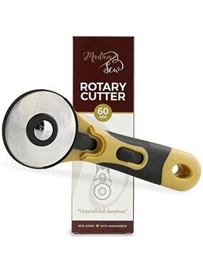 60mm Rotary Cutter for Fabric | Precision Cloth Cutting Tool with Tungsten Steel